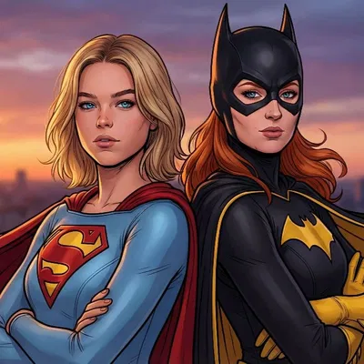 Batgirl & Supergirl