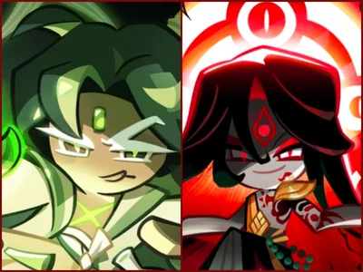 You have to pick.🎍📿 • Bamboo Blade Cookie and Obscure Umbra Cookie
