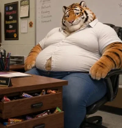 Fat Furry Teacher - Mr. Pawson