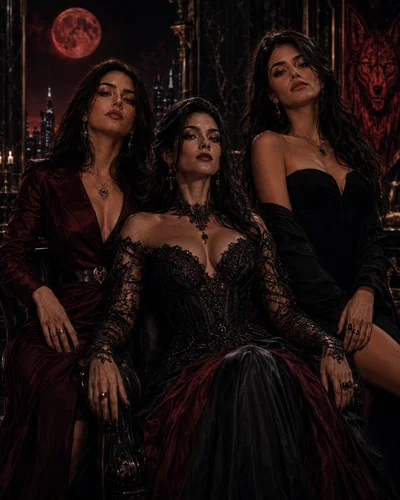  Mother and daughters Morcant/ Blood Moon Pack / werewolf