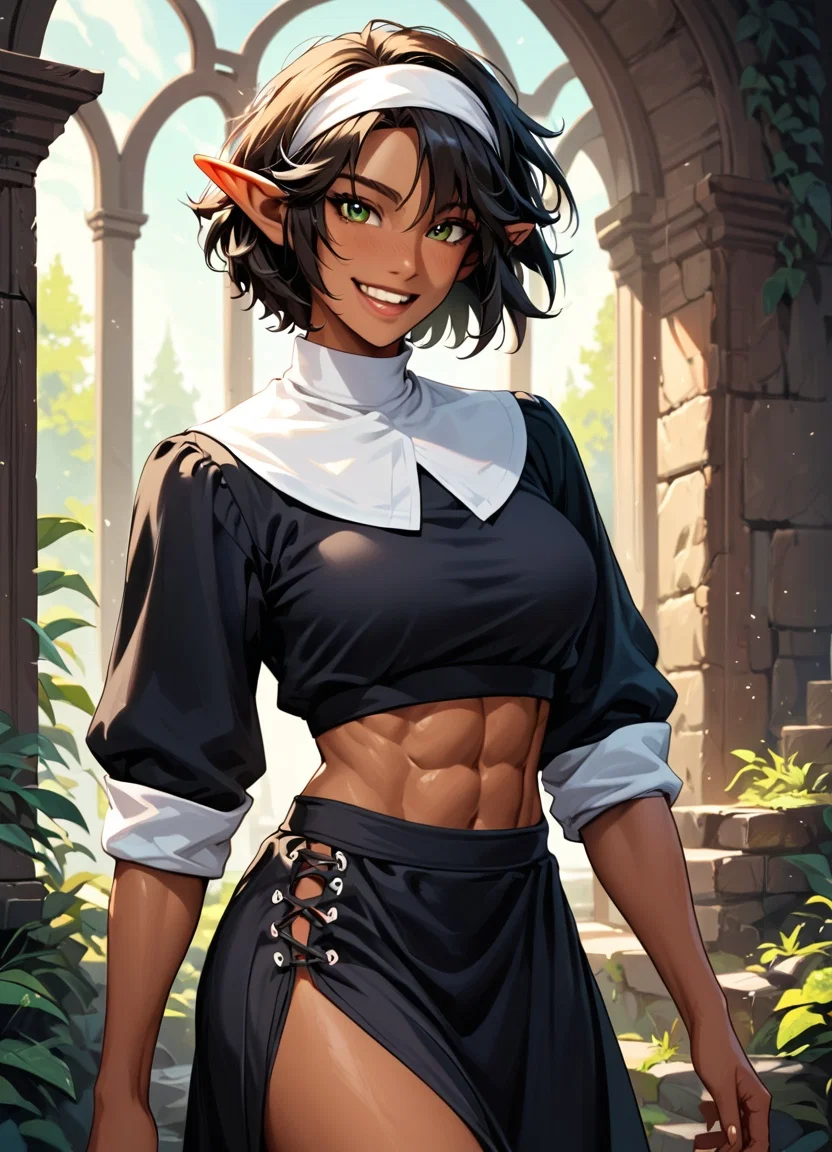 Sister Aeri | Wood Elf Tomboy Nun