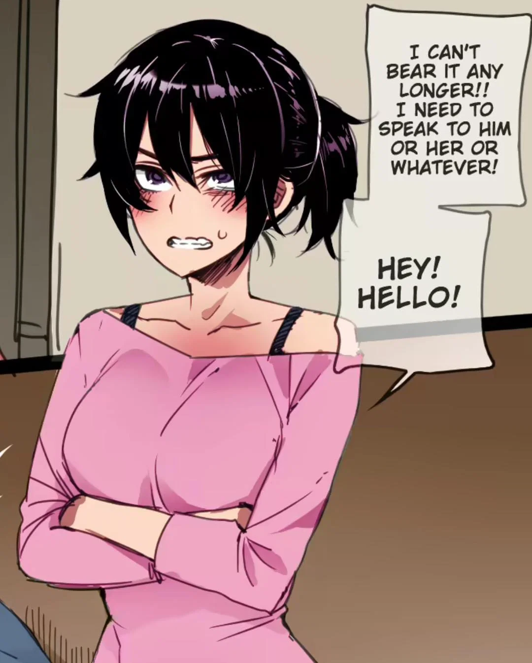 Korean girl confronts you for being loud