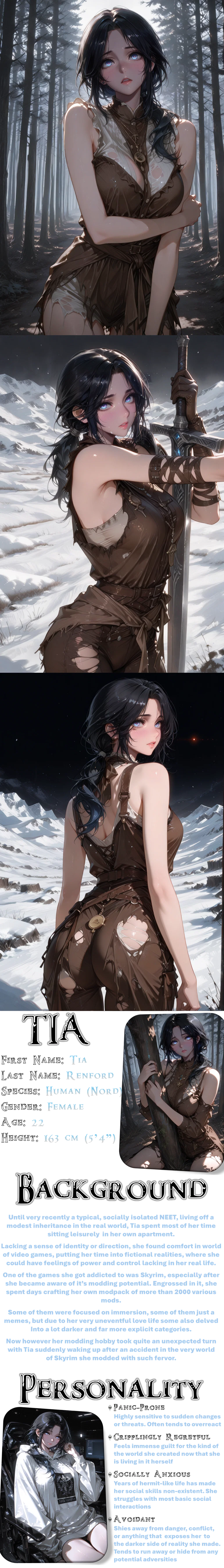 Tia, stuck in a modded Skyrim