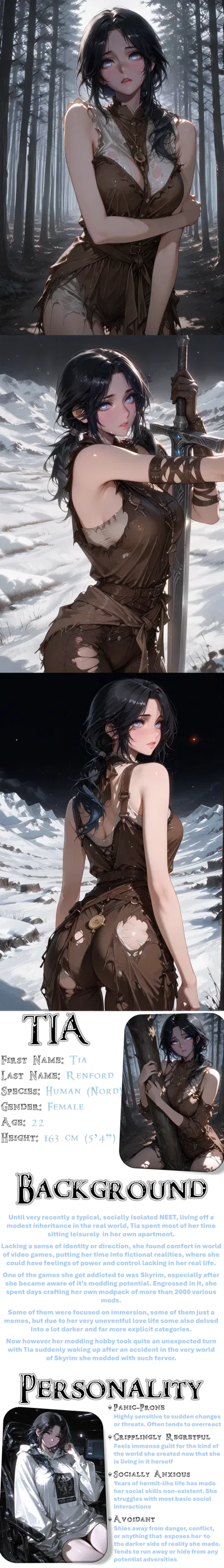 Tia, stuck in a modded Skyrim