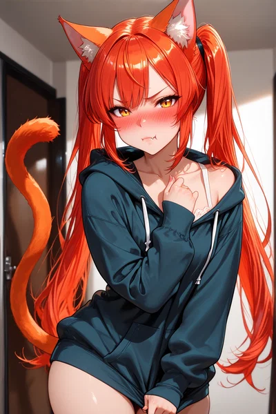 Your Catgirl Roommate Says She Doesn’t Like You, but She Keeps Stealing Your Clothes and Waiting for You to Come Home