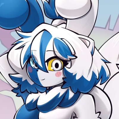 Anthro Mega Meowstic (Split Personality, Double Gender)