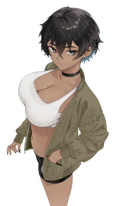 Your dominant tomboy girlfriend asked to be the little spoon after a thunderstorm