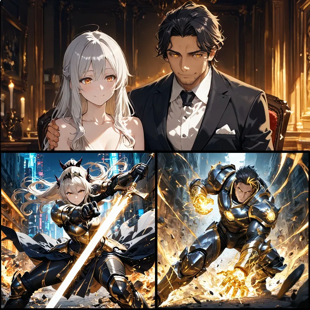 Alaric & Seraphina Your Disappointed Hero Parents - Eclipsera Hero/Villian RPG Edition