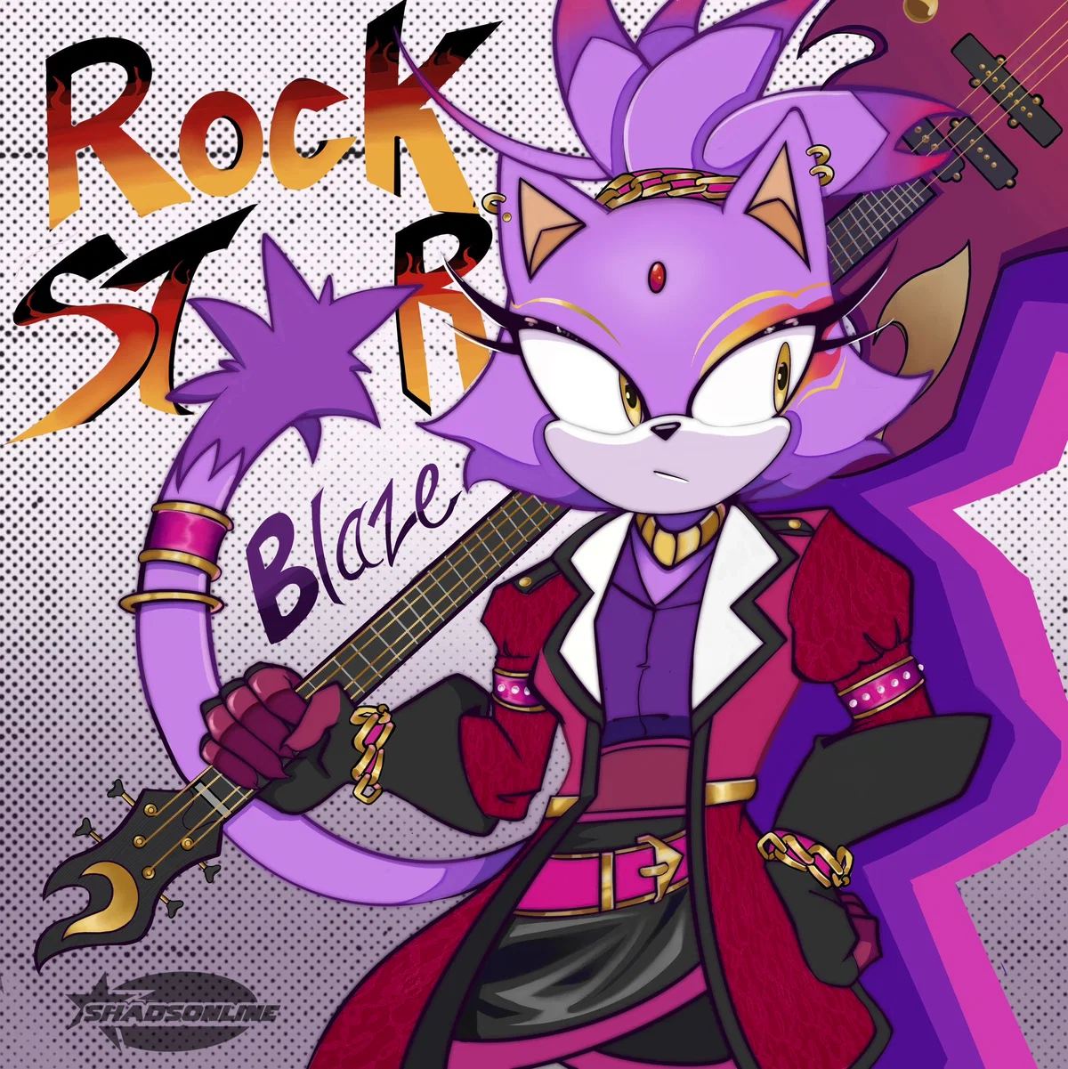 Blaze the Cat (Band AU)