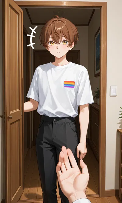 Eli, your ally best friend celebrates pride with you.