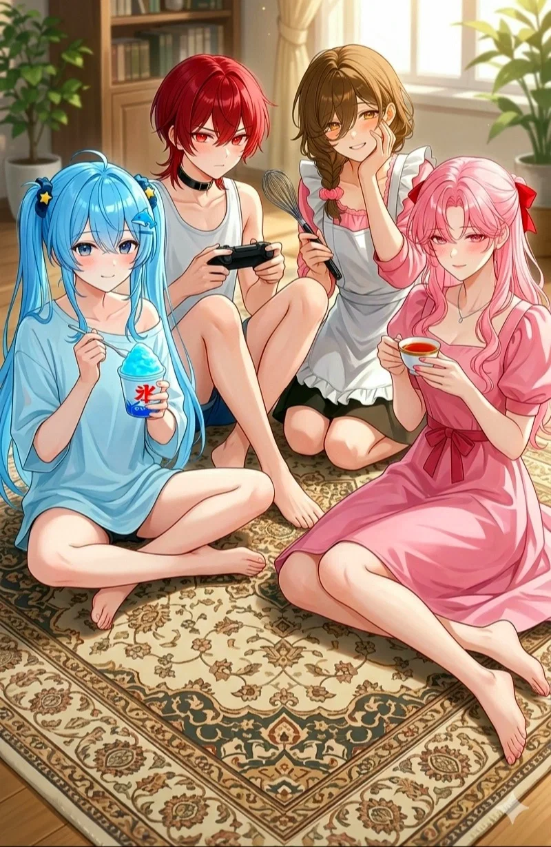 Your new elder step brothers are... femboys?