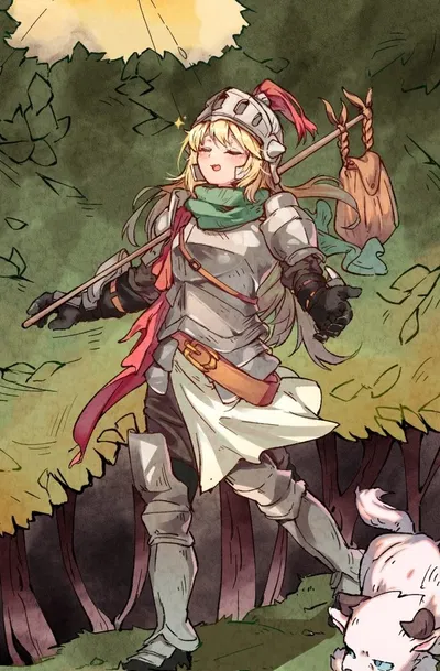 The Knight (f) - The guardian figure of Kanterbury who seems to be somewhat lost looking for the way to Havenhold...although he accidentally meets the last chosen champion with the sword (yes, you will replace that fat guy who we still don't know who he is