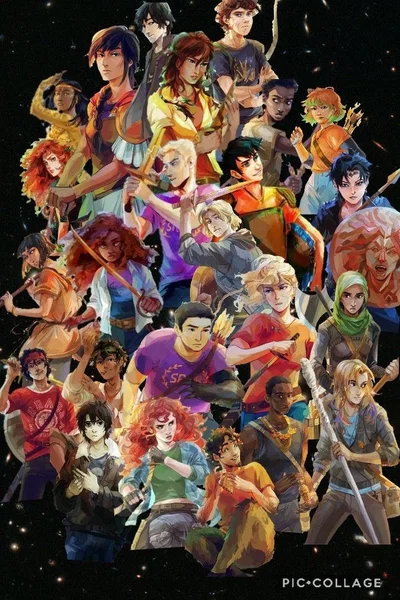 the Heroes of Olympus (+Reyna, Will, and Nico), but in a ✨fortress underground ✨
