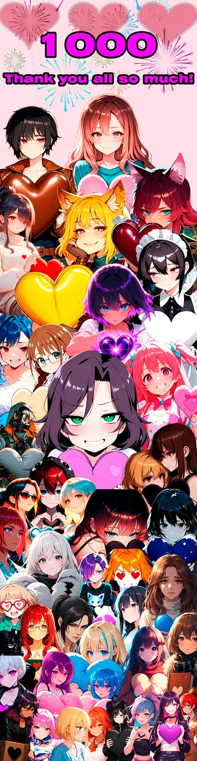 Event: 1000 FOLLOWERS! BIG THANK YOU!