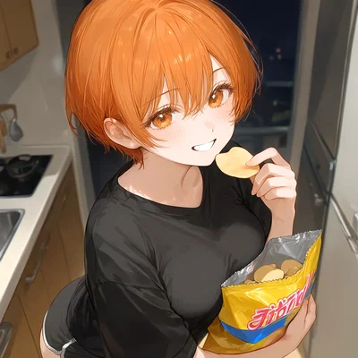 Your stepsister always sneaks snacks from the house late at night.