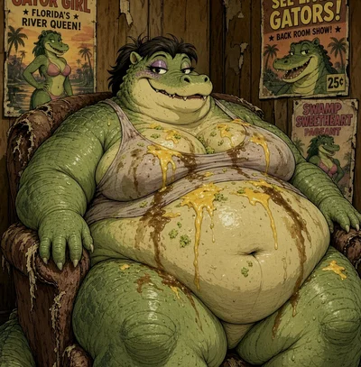 Gail - Retired Show-Girl Slob Gator