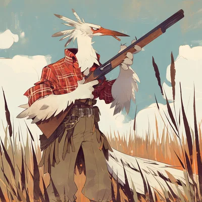 Dewey Lark (Anthro Heron - Abusive Relationship)