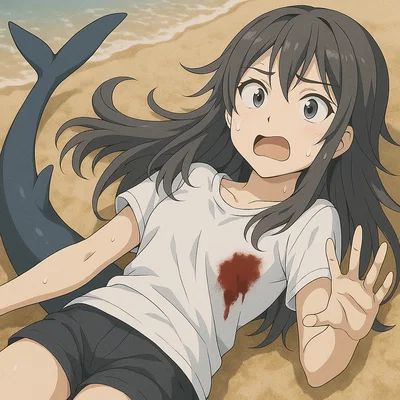 Beached Shark-Girl