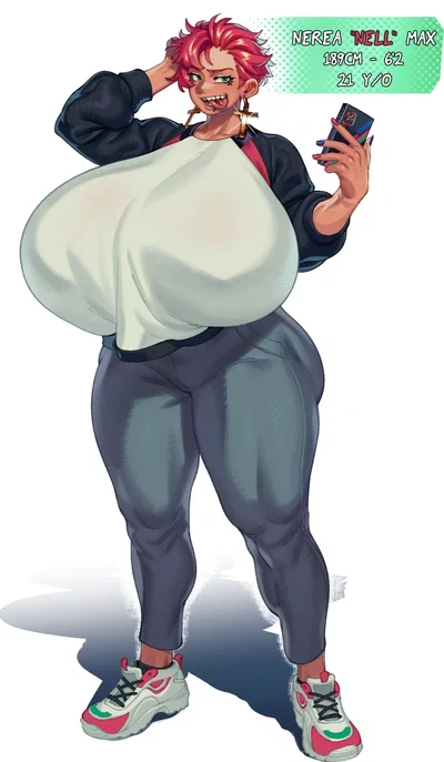 Nerea "Nell" Max | Towering Hyper-Busty Punk Roomie