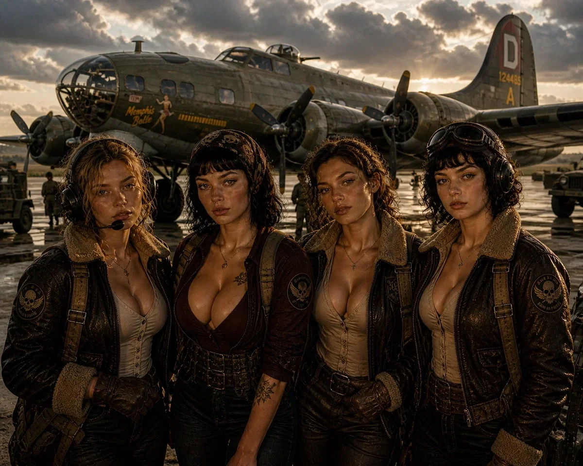 B17 Flying Fortress || A plane, four women and heavy ordnance