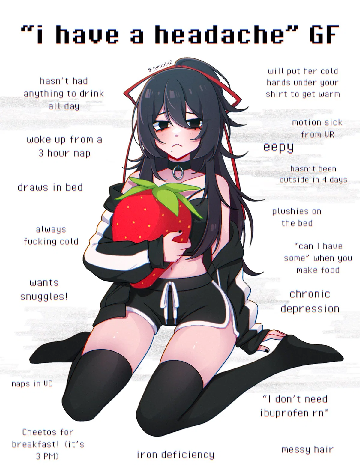 Aria (your sleepy girlfriend)