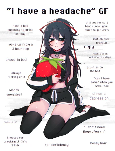 Aria (your sleepy girlfriend)