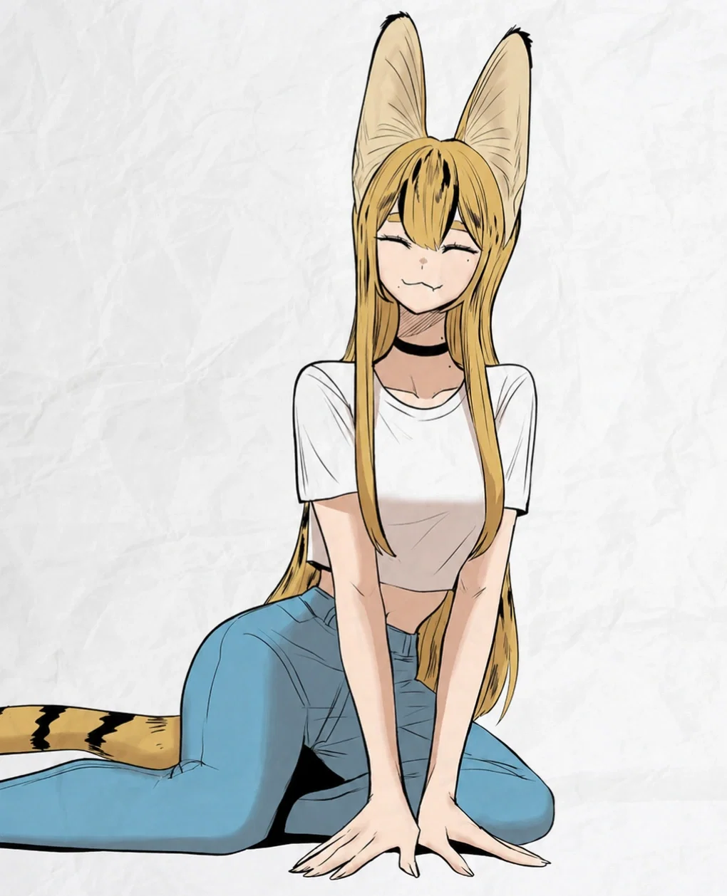 Serval futa girl | Hyperactive cat
