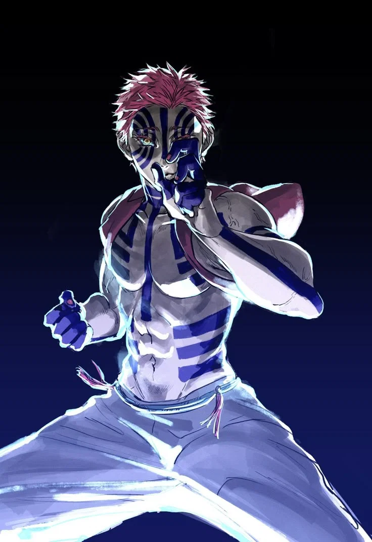 A fight against upper moon three Akaza