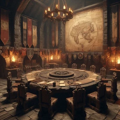 Meeting of sins and virtues