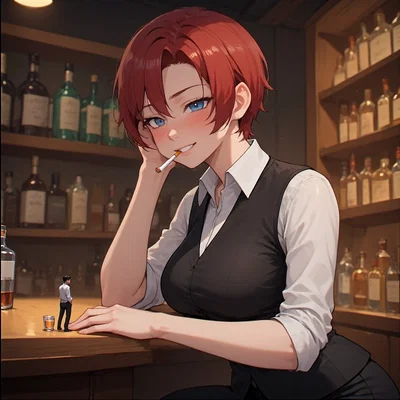 Chloe - Giantess Bartender