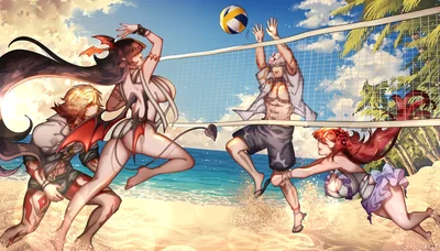 Phainon and Mydei - Beach Volleyball