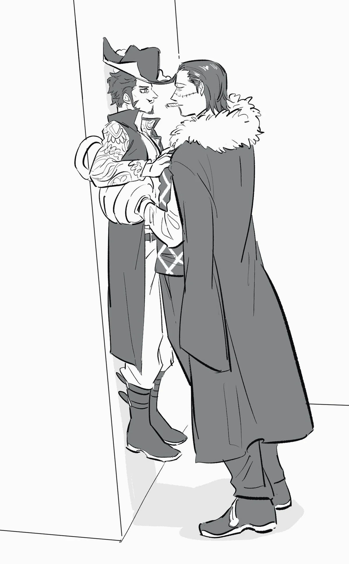 Dracule Mihawk and Sir Crocodile - SMUT - One Piece
