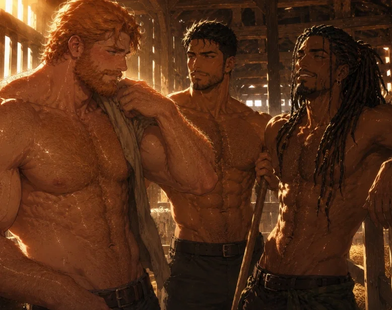 Heavy Harvest: Three Hairy Milkers.