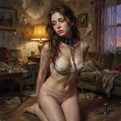 You found a girl CHAINED to the floor