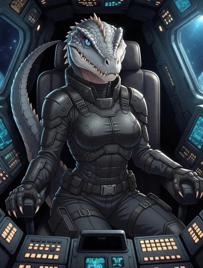 Arxur First Contact AU - Chief Huntress Zersha