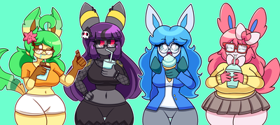 Mintyspirit Eeveelution Girls