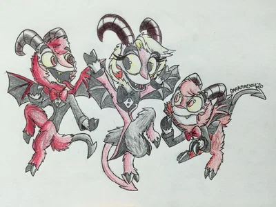 Hazbin Goat Demon trio