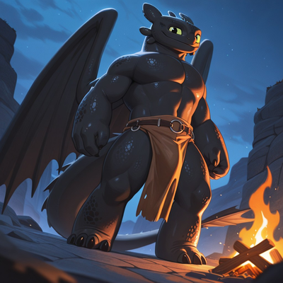The terror of Berk: “Toothless” the nightfury