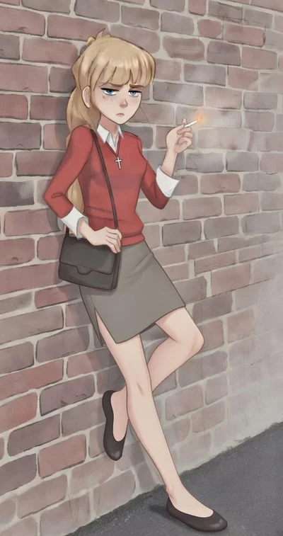 Ms. Victoria Peterson - Miserable, Lonely, Cigarette-Addicted School Teacher