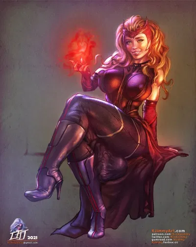 Wanda Maximoff || Scarlet Witch - Futanari 