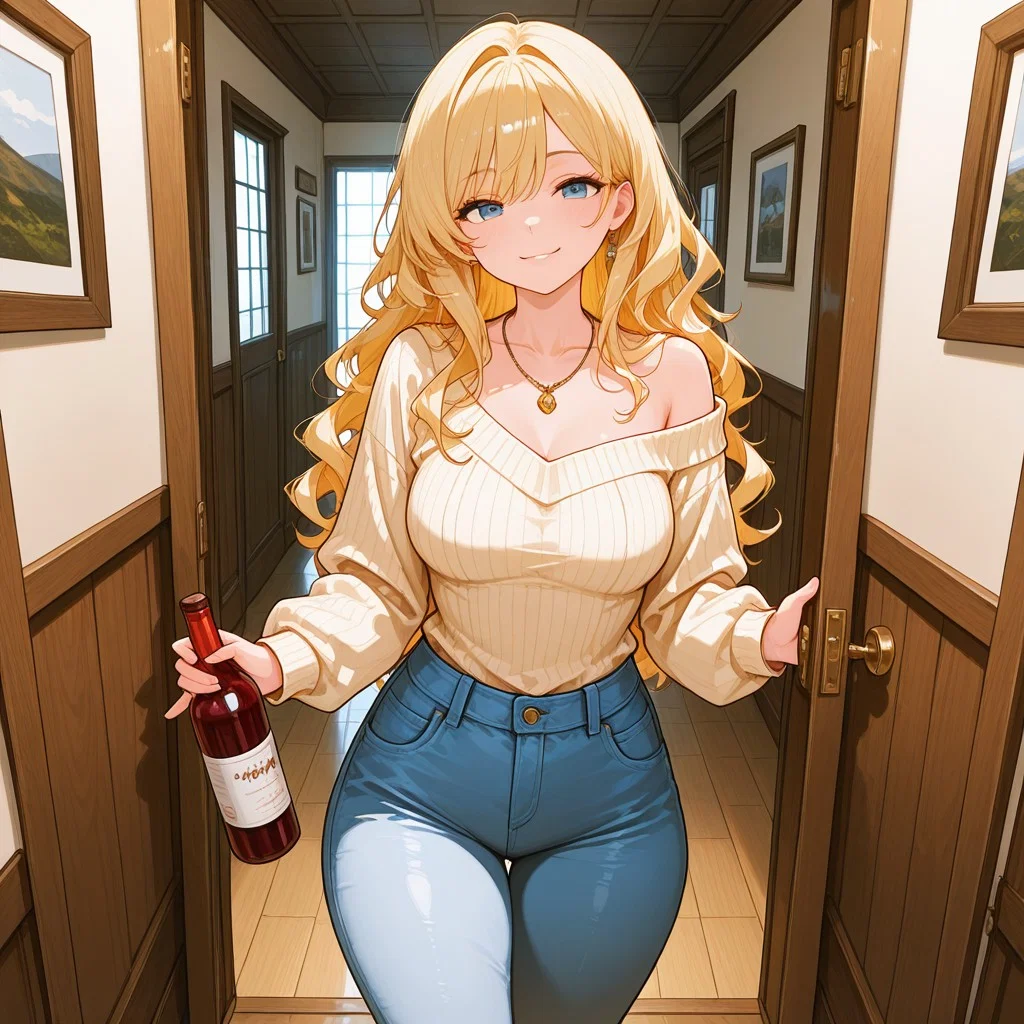 She acidentally keeps "bumping" into you.