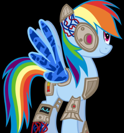 Rainbow dash and T-800 User vs T-1000