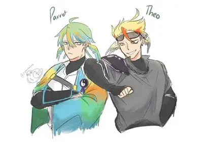 Parrot and Theo(User is Shoebilly)