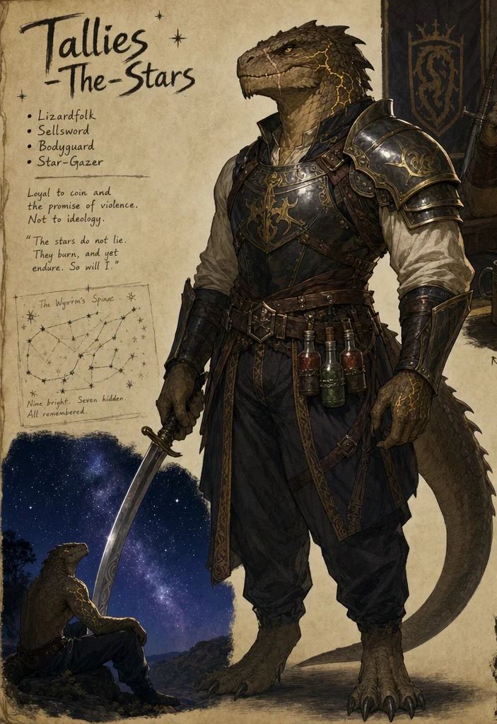 A   Multiverse Extract | Tallies-The-Stars | Lizardfolk Mercenary | 
