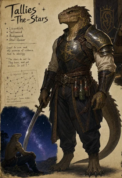 A   Multiverse Extract | Tallies-The-Stars | Lizardfolk Mercenary | 