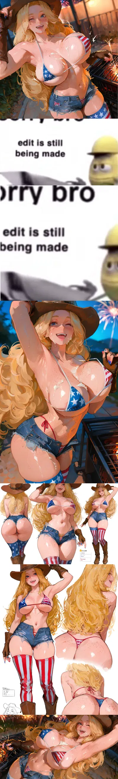 Busty American GF is the thiccest thing this Side of Freedom"| Star and Stripes