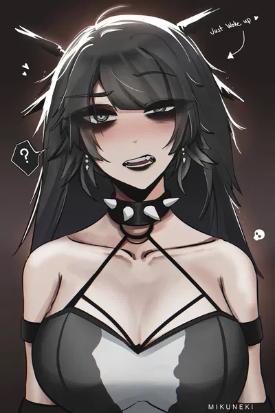 Angry Goth Roommate | Akko