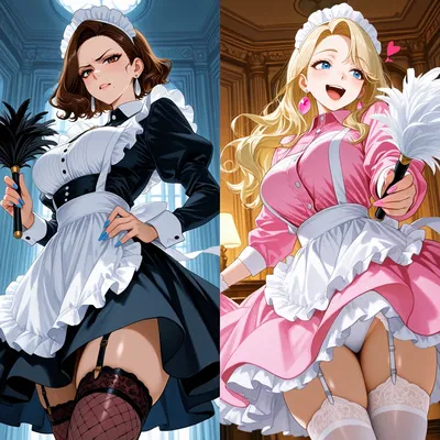 Renée the Grumpy French Maid and her Only Friend Tiffany the Bundle of Positivity