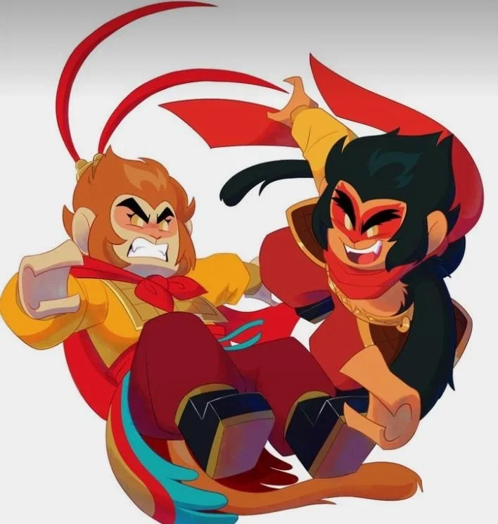 Sun Wukong and the Six Eared Macaque (Lego Monkey Kid)