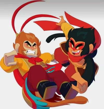 Sun Wukong and the Six Eared Macaque (Lego Monkey Kid)